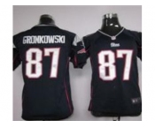 nike youth nfl jerseys New England Patriots #87 Rob Gronkowski Blue [nike]