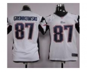 nike youth nfl jerseys New England Patriots #87 Rob Gronkowski white [nike]