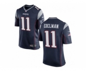 nike youth nfl jerseys new england patriots #11 edelman blue[2015 new nike]