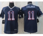 nike youth nfl jerseys new england patriots #11 edelman blue[Elite drift fashion]