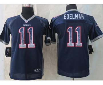 nike youth nfl jerseys new england patriots #11 edelman blue[Elite drift fashion]