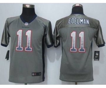 nike youth nfl jerseys new england patriots #11 edelman grey[Elite drift fashion]