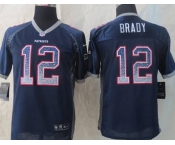 nike youth nfl jerseys new england patriots #12 brady blue[Elite drift fashion]