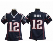 nike youth nfl jerseys new england patriots #12 tom brady blue[nike]