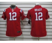 nike youth nfl jerseys new england patriots #12 tom brady red[nike limited]