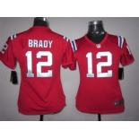 nike youth nfl jerseys new england patriots #12 tom brady red[nike]