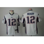 nike youth nfl jerseys new england patriots #12 tom brady white[nike limited]