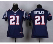 nike youth nfl jerseys new england patriots #21 butler blue[nike]