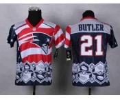 nike youth nfl jerseys new england patriots #21 butler noble fashion[2015 Elite]