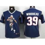 nike youth nfl jerseys new england patriots #39 woodhead blue[portrait fashion]