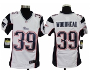 nike youth nfl jerseys new england patriots #39 woodhead white[nike]