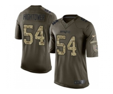 nike youth nfl jerseys new england patriots #54 hightower army green[nike Limited Salute To Service]