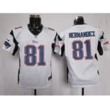 nike youth nfl jerseys new england patriots #81 hernandez white[nike]