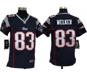 nike youth nfl jerseys new england patriots #83 welker blue[nike]