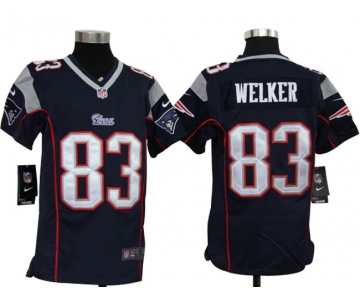 nike youth nfl jerseys new england patriots #83 welker blue[nike]