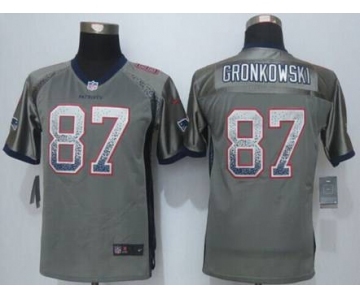 nike youth nfl jerseys new england patriots #87 gronkowski grey[Elite drift fashion]