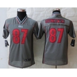 nike youth nfl jerseys new england patriots #87 gronkowski grey[nike vapor]