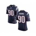 nike youth nfl jerseys new england patriots #90 malcom brown blue[nike]