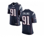 nike youth nfl jerseys new england patriots #91 jamie collins blue[nike]