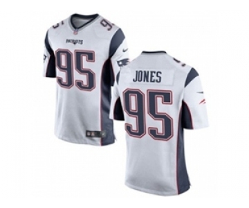 nike youth nfl jerseys new england patriots #95 jones white[nike]