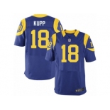 Men's Nike Los Angeles Rams #18 Cooper Kupp Elite Royal Blue Alternate NFL Jersey