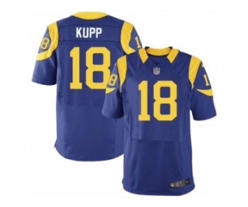 Men's Nike Los Angeles Rams #18 Cooper Kupp Elite Royal Blue Alternate NFL Jersey