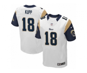 Men's Nike Los Angeles Rams #18 Cooper Kupp Elite White NFL Jersey