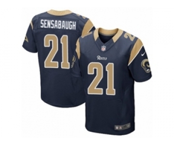 Men's Nike Los Angeles Rams #21 Coty Sensabaugh Elite Navy Blue Team Color NFL Jersey