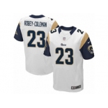 Men's Nike Los Angeles Rams #23 Nickell Robey-Coleman Elite White NFL Jersey