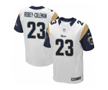 Men's Nike Los Angeles Rams #23 Nickell Robey-Coleman Elite White NFL Jersey