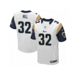 Men's Nike Los Angeles Rams #32 Troy Hill Elite White NFL Jersey