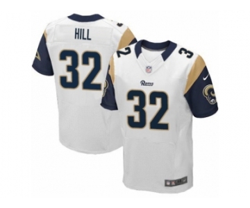 Men's Nike Los Angeles Rams #32 Troy Hill Elite White NFL Jersey