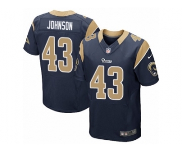 Men's Nike Los Angeles Rams #43 John Johnson Elite Navy Blue Team Color NFL Jersey