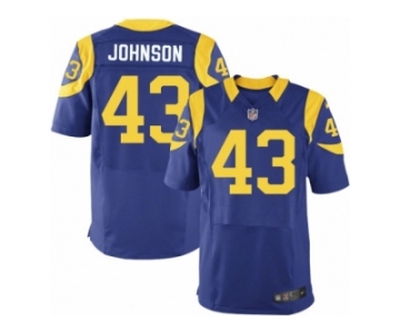 Men's Nike Los Angeles Rams #43 John Johnson Elite Royal Blue Alternate NFL Jersey