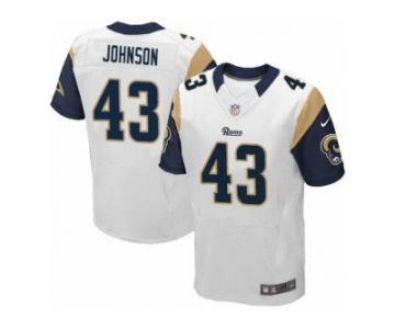 Men's Nike Los Angeles Rams #43 John Johnson Elite White NFL Jersey