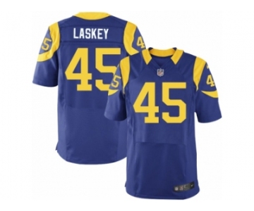 Men's Nike Los Angeles Rams #45 Zach Laskey Elite Royal Blue Alternate NFL Jersey