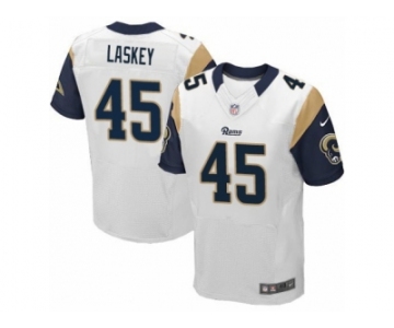 Men's Nike Los Angeles Rams #45 Zach Laskey Elite White NFL Jersey