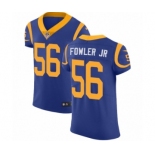 Men's Nike Los Angeles Rams #56 Dante Fowler Jr Royal Blue Alternate Vapor Untouchable Elite Player NFL Jersey