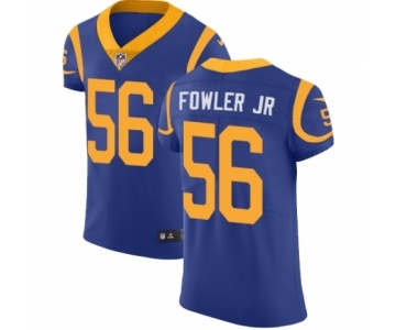 Men's Nike Los Angeles Rams #56 Dante Fowler Jr Royal Blue Alternate Vapor Untouchable Elite Player NFL Jersey