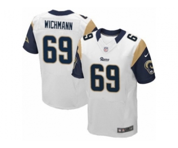 Men's Nike Los Angeles Rams #69 Cody Wichmann Elite White NFL Jersey