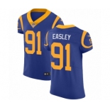 Men's Nike Los Angeles Rams #91 Dominique Easley Royal Blue Alternate Vapor Untouchable Elite Player NFL Jersey