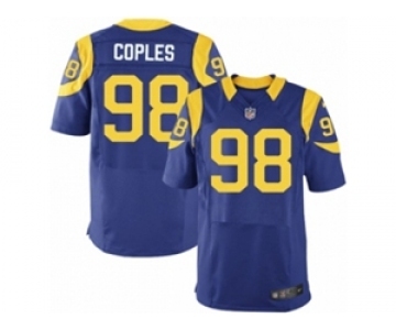 Men's Nike Los Angeles Rams #98 Quinton Coples Elite Royal Blue Alternate NFL Jersey