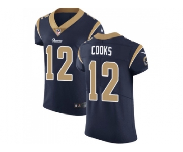 Nike Los Angeles Rams #12 Brandin Cooks Navy Blue Team Color Men Stitched NFL Vapor Untouchable Elite Jersey