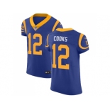 Nike Los Angeles Rams #12 Brandin Cooks Royal Blue Alternate Men Stitched NFL Vapor Untouchable Elite Jersey