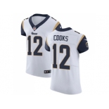 Nike Los Angeles Rams #12 Brandin Cooks White Men Stitched NFL Vapor Untouchable Elite Jersey