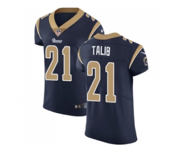 Nike Los Angeles Rams #21 Aqib Talib Navy Blue Team Color Men Stitched NFL Vapor Untouchable Elite Jersey