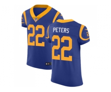 Nike Los Angeles Rams #22 Marcus Peters Royal Blue Alternate Men Stitched NFL Vapor Untouchable Elite Jersey