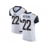 Nike Los Angeles Rams #22 Marcus Peters White Men Stitched NFL Vapor Untouchable Elite Jersey