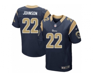 Nike Los Angeles Rams #22 Trumaine Johnson Navy Blue Alternate Men's Stitched NFL Elite Jersey