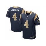 Nike Los Angeles Rams #4 Greg Zuerlein Navy Blue Team Color Men Stitched NFL Elite Jersey